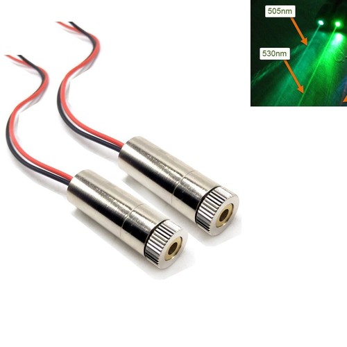 2pcs 505nm 30mw - focusable, dot
