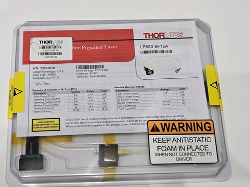 Thorlabs lp520 sf15a 520nm - thorlabs, lp520-sf15a