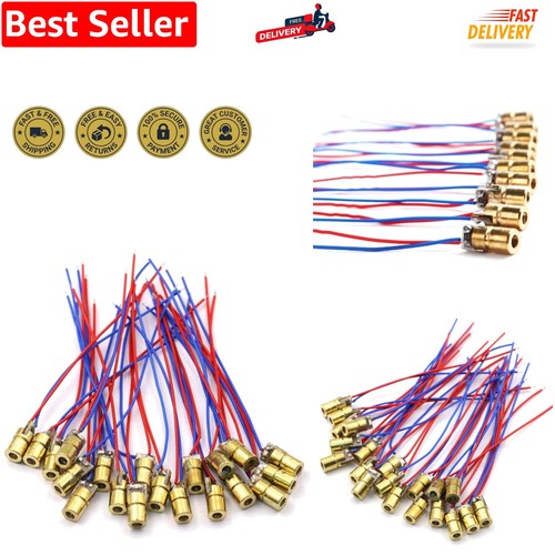 20pcs 650nm 5mw red dot - 5v,
